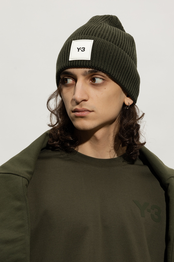 Y3 store logo beanie